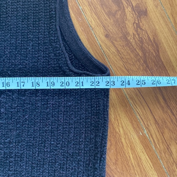 Chocolate Knit Button Up Vest - Picture 4 of 6